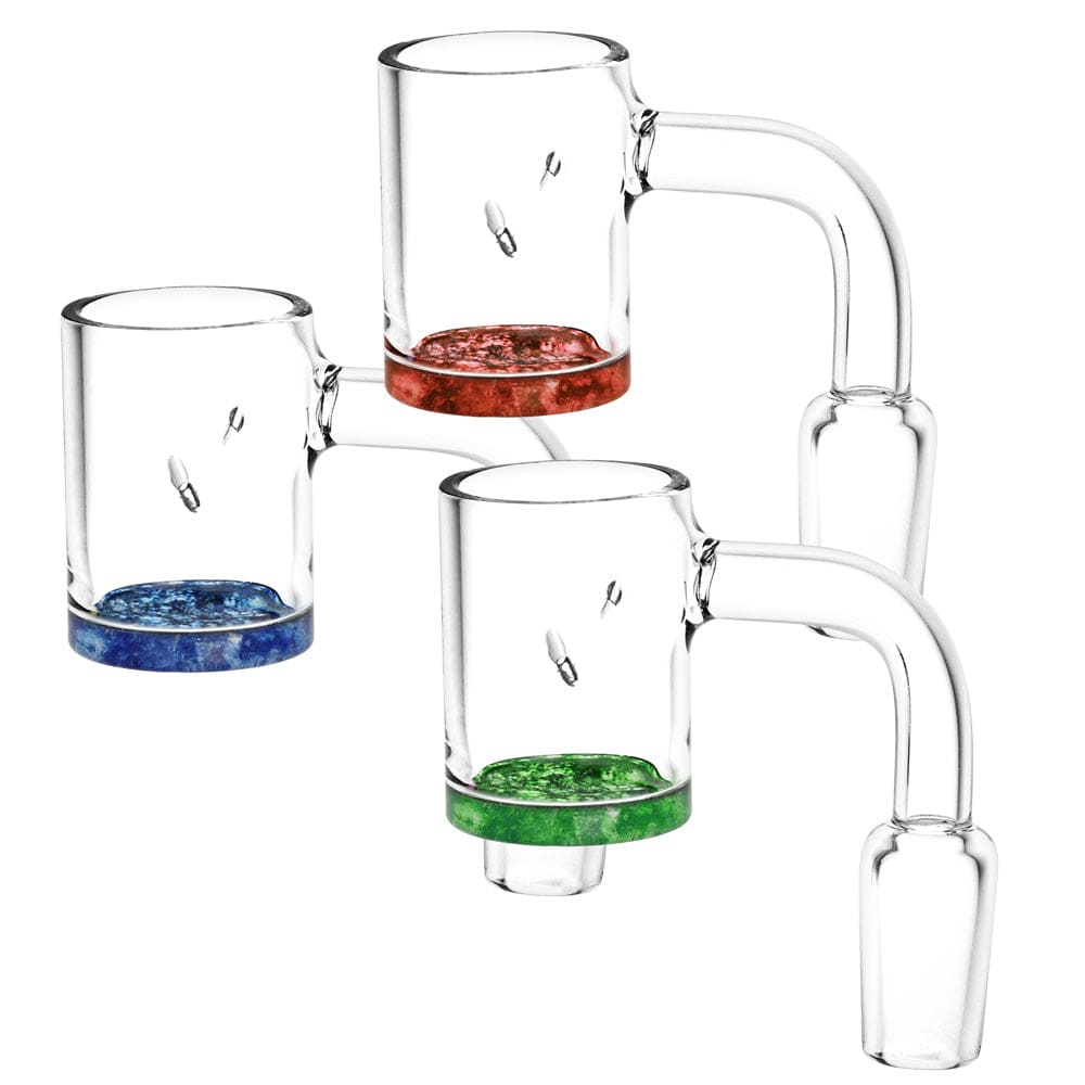 Color Bottom Banger w/ Airflow Slits - Colors Vary - Discreet Smoker