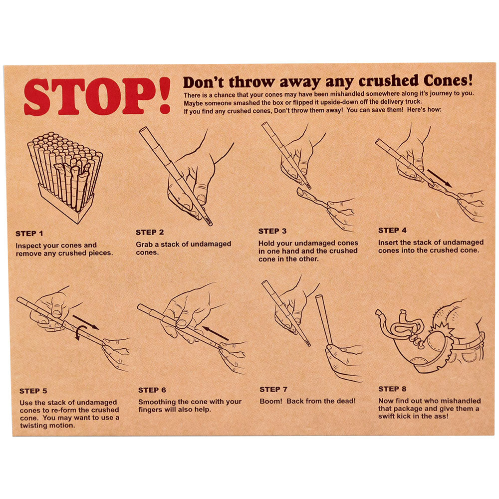 Raw Unbranded Classic Cone - Kingsize 800pcs - Discreet Smoker