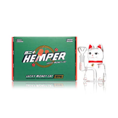 Hemper Lucky Money Cat Glass Bong – 5″ - Discreet Smoker