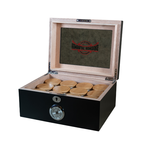 Original Black Matte Humboldt Humidor - Discreet Smoker