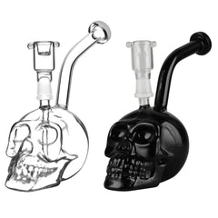 Glass Skull Bong | 14mm Male - Discreet Smoker