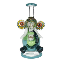 Lookah Glass Elephant Water Pipe - 8" / 14mm F / Colors Vary - Discreet Smoker
