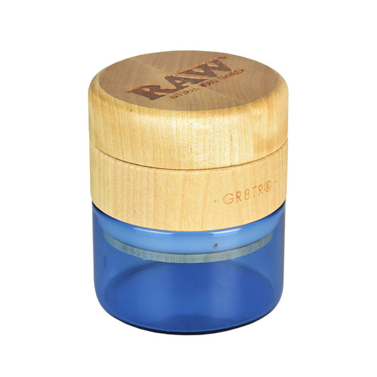 RAW Natural Wood Grinder - 65mm - Discreet Smoker