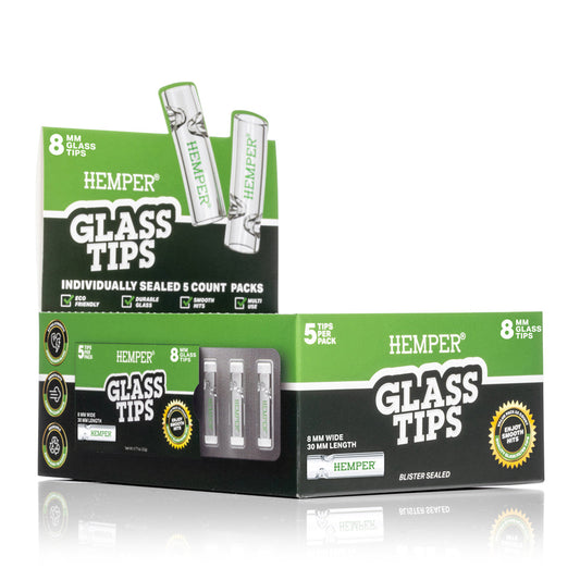 Glass Filter Tips 8mm | Display - Discreet Smoker