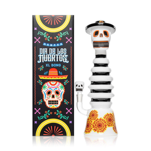 Dia De Los Muertos XL Bong 13.2" - Discreet Smoker