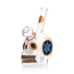 Dia De Los Muertos Skull Bong 6.1" - Discreet Smoker