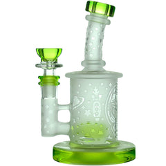 Calibear Sandblasted Flower Of Life Mini Can Bong - Discreet Smoker