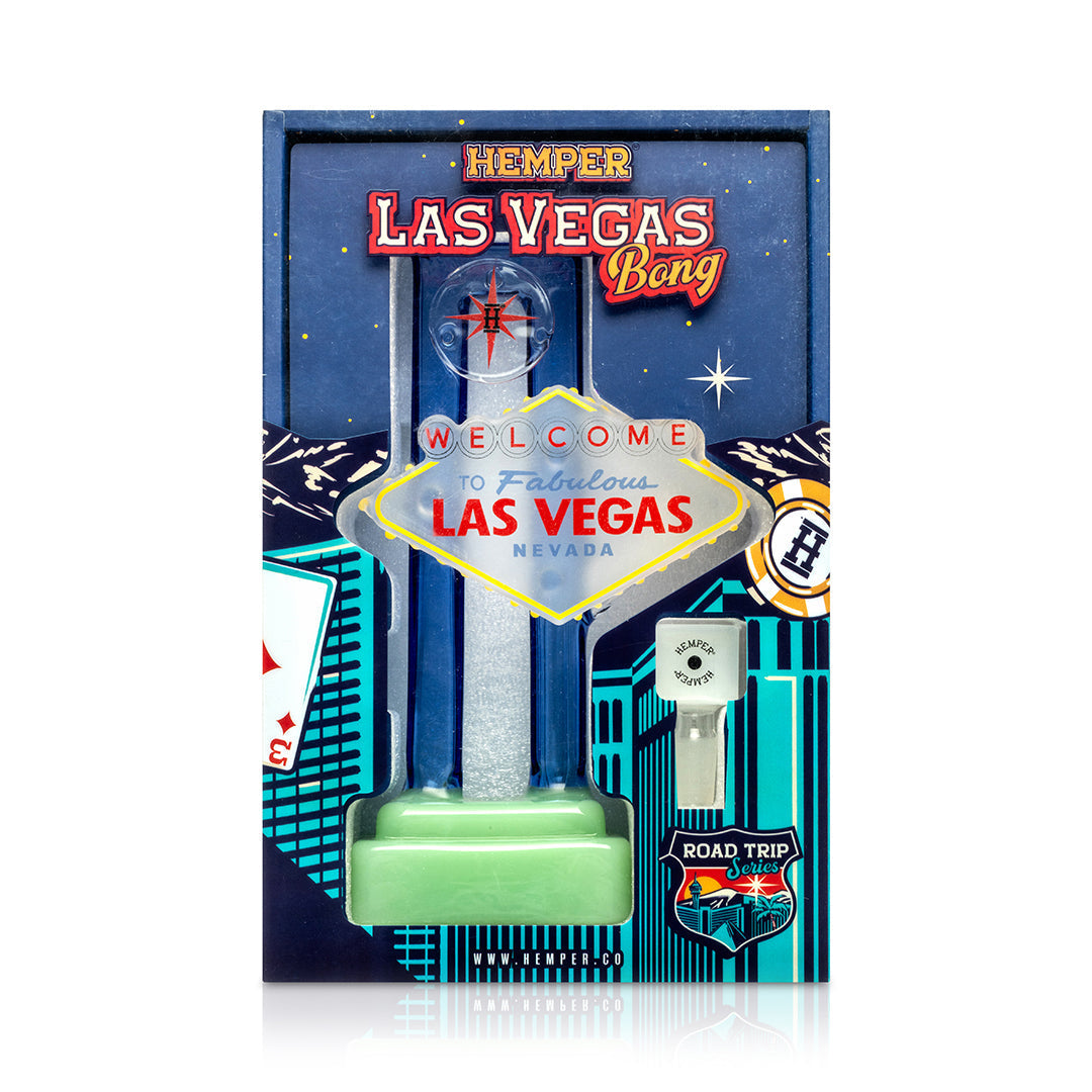 Las Vegas Sign Glass Bong - Discreet Smoker