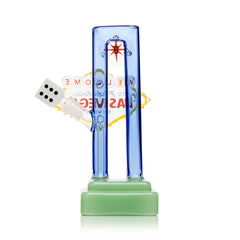 Las Vegas Sign Glass Bong - Discreet Smoker