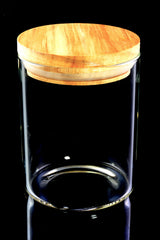 Glass Jar – Bamboo Pop-Top Lid – 3 Sizes - Discreet Smoker