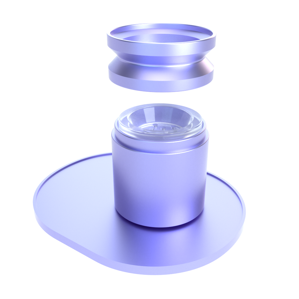 Khalifa x Stündenglass Gravity Infuser - Violet Sky / Mints - Discreet Smoker