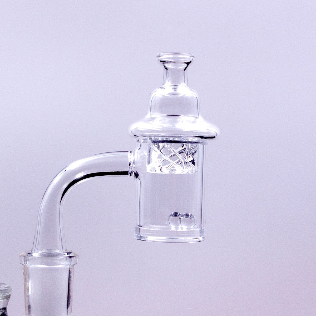 Quartz Banger Set with Spinning Carb Cap and Terp Pearls - Discreet Smoker