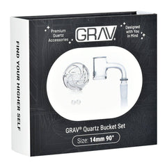 GRAV Seamless Quartz Banger Set | 4pc | 14mm M - Discreet Smoker