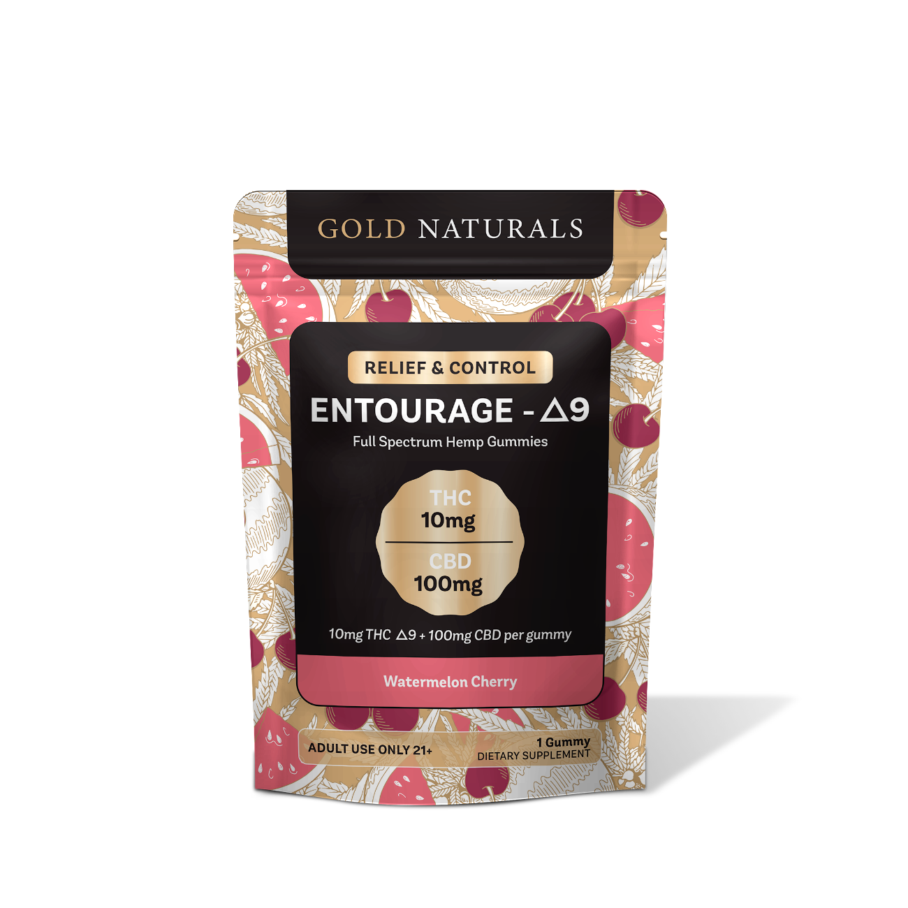 Gold Naturals Entourage Δ9 Gummy - Discreet Smoker