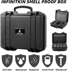 INFINITKIN Smell Proof Box Large Airtight Storage Box with Lock