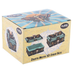 Fujima Death's Head Moth Sarcophagus Resin Stash Box - 5.5"x 4" - Discreet Smoker
