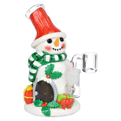 Snow Place Like Home Glass Dab Rig - 6.25" / 14mm F - Discreet Smoker