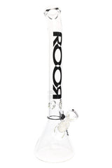 ROOR 18″ Bent-Neck Beaker Bong – 5 mm Thick Glass-on-Glass w/ Ice Pinch - Discreet Smoker