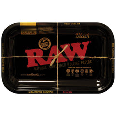 RAW High Sided Steel Rolling Tray - Discreet Smoker