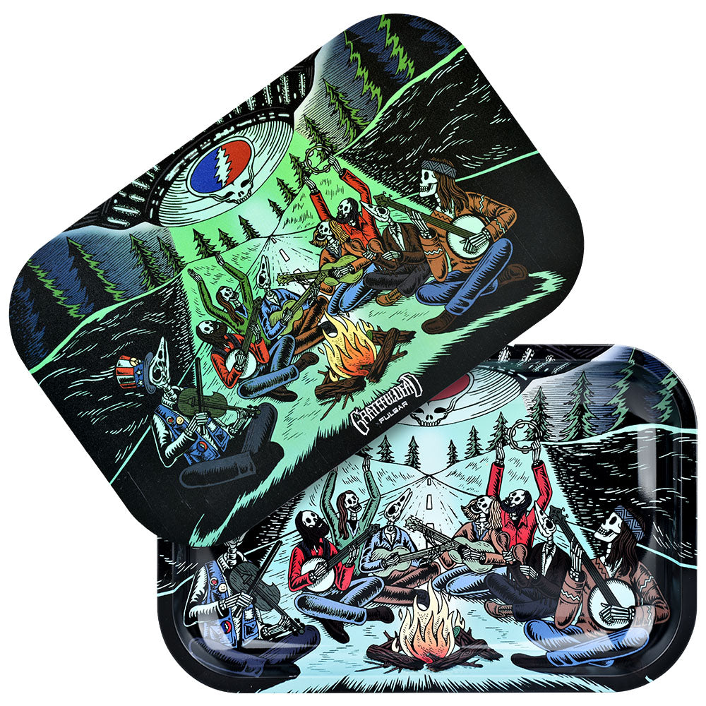 Grateful Dead x Pulsar Rolling Tray Kit | 11"x7" | Close Encounters - Discreet Smoker