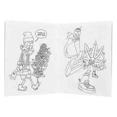 Wood Rocket High AF Adult Coloring Book - 8.5"x11" - Discreet Smoker