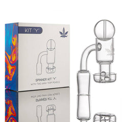 aLeaf Quartz Banger Spinner Kit - Y / 14mm M - Discreet Smoker
