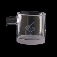 HONEY & MILK XL BEVEL QUARTZ BANGER - 90° DEGREE | YL - Discreet Smoker