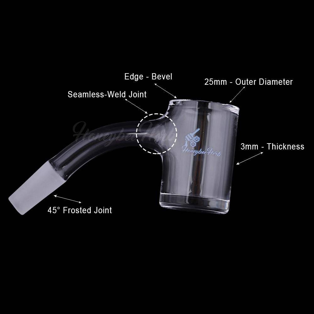 ORIGINAL BEVEL QUARTZ BANGER - 45° DEGREE | BL - Discreet Smoker