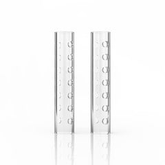 HOLLOW QUARTZ PILLARS WITH HOLES (2PK) - Discreet Smoker