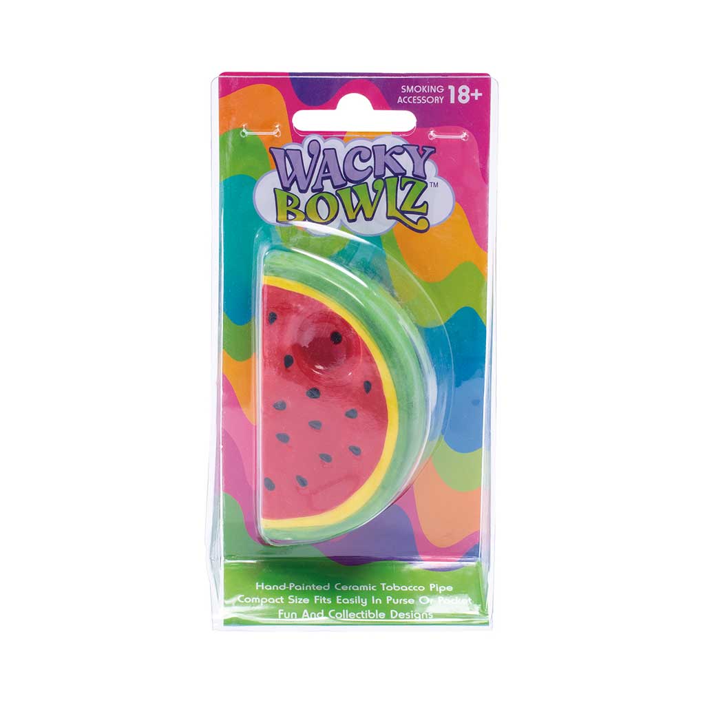 WATERMELON SLICE CERAMIC HAND PIPE - Discreet Smoker