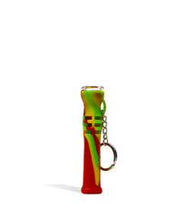 3 Inch Silicone Chillum Key Chain with Glass Bowl - Discreet Smoker