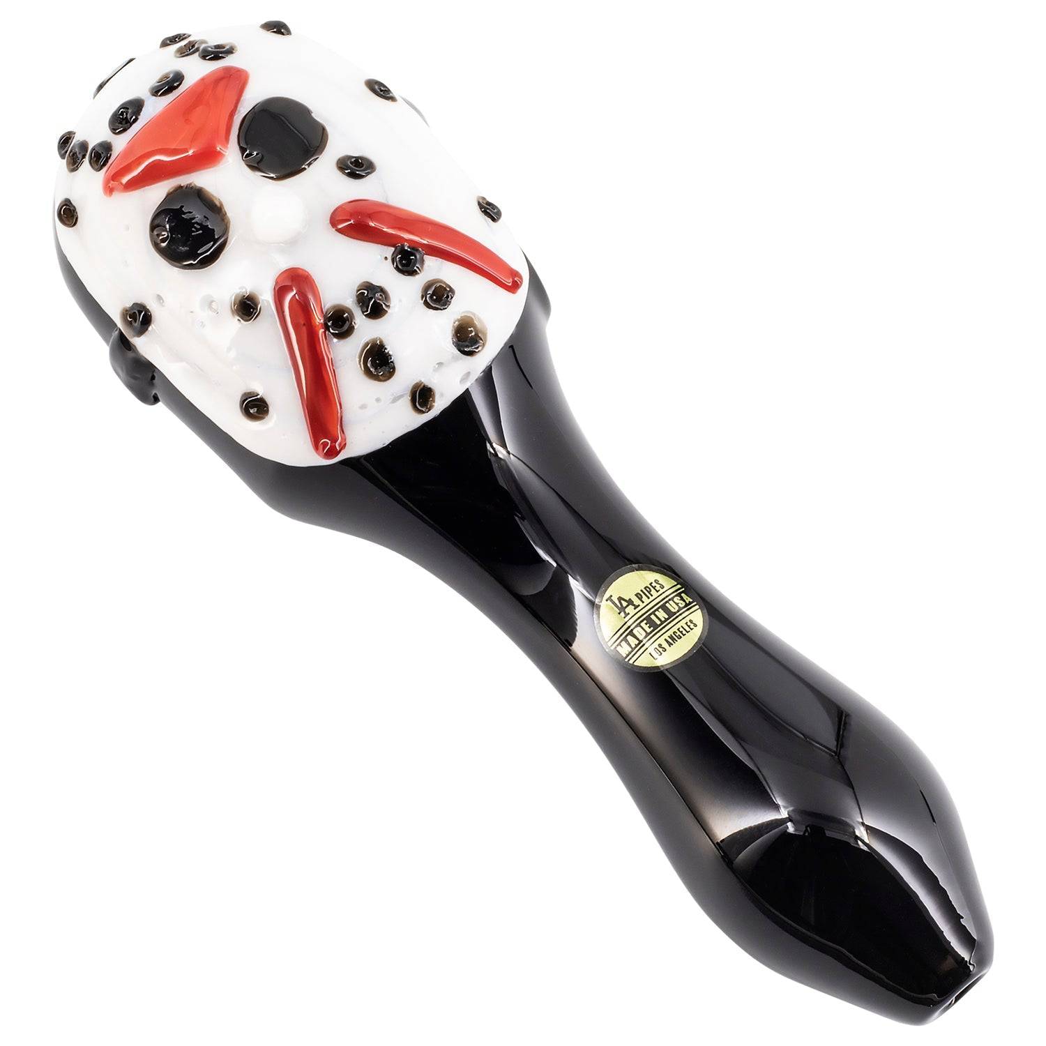 LA Pipes Jason Mask Killer Glass Pipe - Discreet Smoker