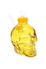 Colored Skull Glass Bong “Bone Bank” – 4″ - Discreet Smoker