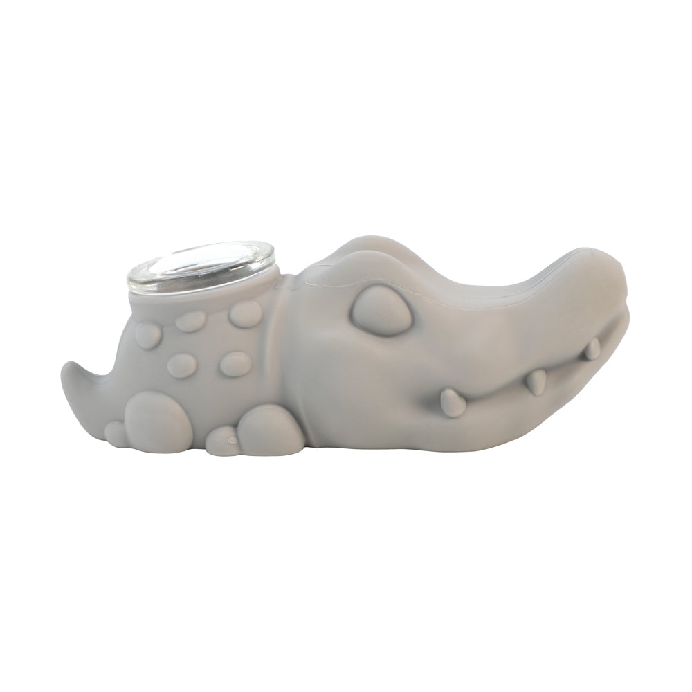 Silicone Crocodile Hand Pipe - Discreet Smoker