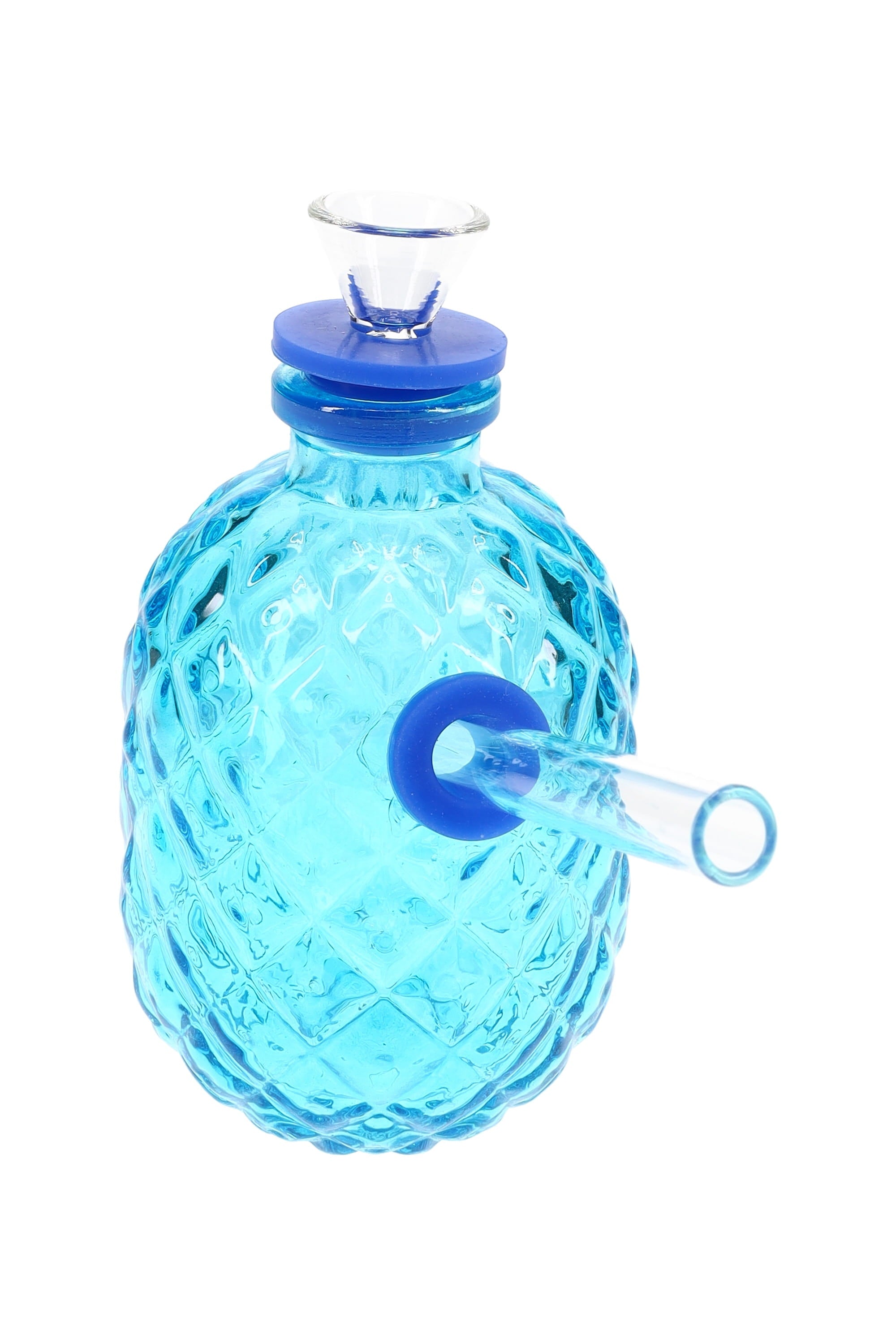 Glass Pineapple Mini Bong “Tropical Sipper” – 4″ - Discreet Smoker