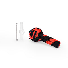 Ritual - 4'' Silicone Nectar Spoon - Black & Red - Discreet Smoker