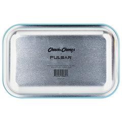 Cheech & Chong x Pulsar Metal Rolling Tray - Yellow Logo / 11" x 7" - Discreet Smoker