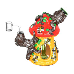Symbiotic Beehive Dab Rig - 7.25" / 14mm F / Colors Vary - Discreet Smoker
