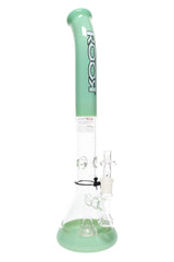 ROOR Tech Bent-Neck Multicolor Stemless Beaker Bong – 18″ - Discreet Smoker