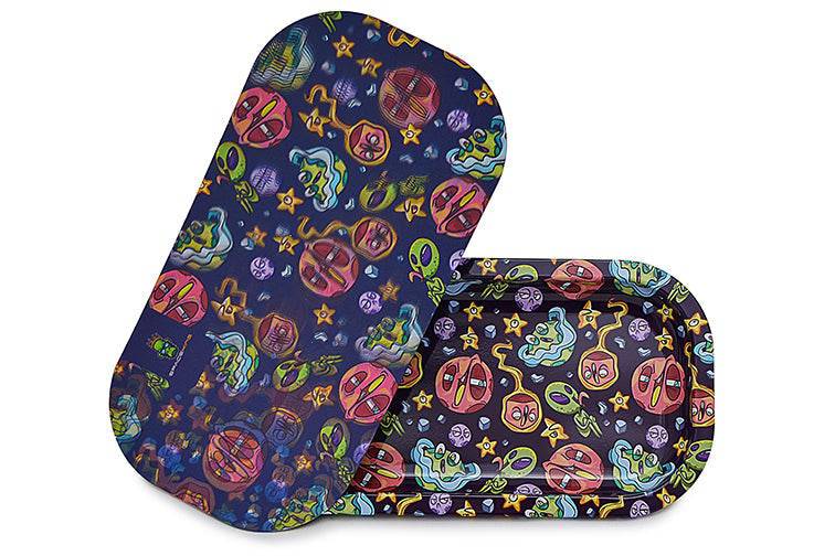 Space King 3D Holographic Slim Tray Kit (5 Designs) - Discreet Smoker