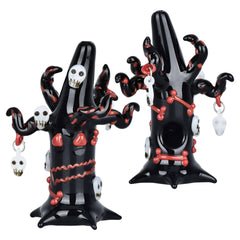 Spooky Halloween Tree Glass Hand Pipe - 5" - Discreet Smoker