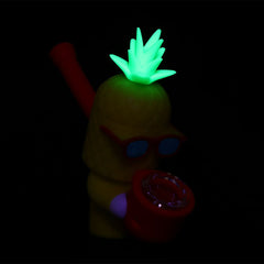 Cool Guy Pineapple Secret Stash Silicone Hand Pipe - 4" - Discreet Smoker