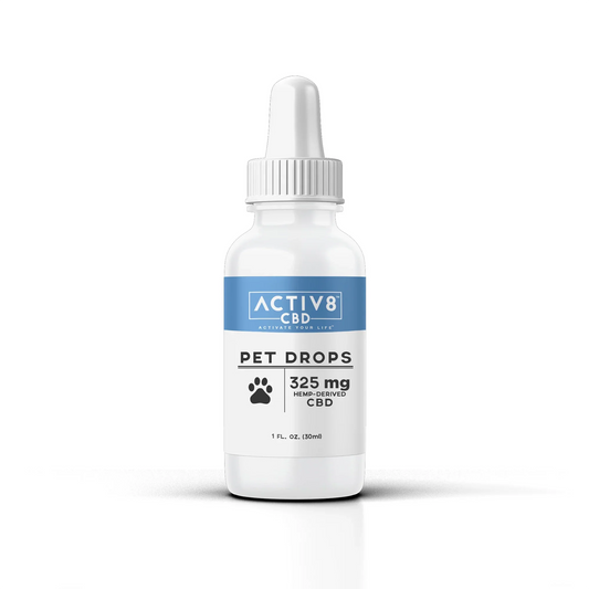 ACTIV8 CBD Pet Drops: 325mg & 1,000mg CBD - Discreet Smoker