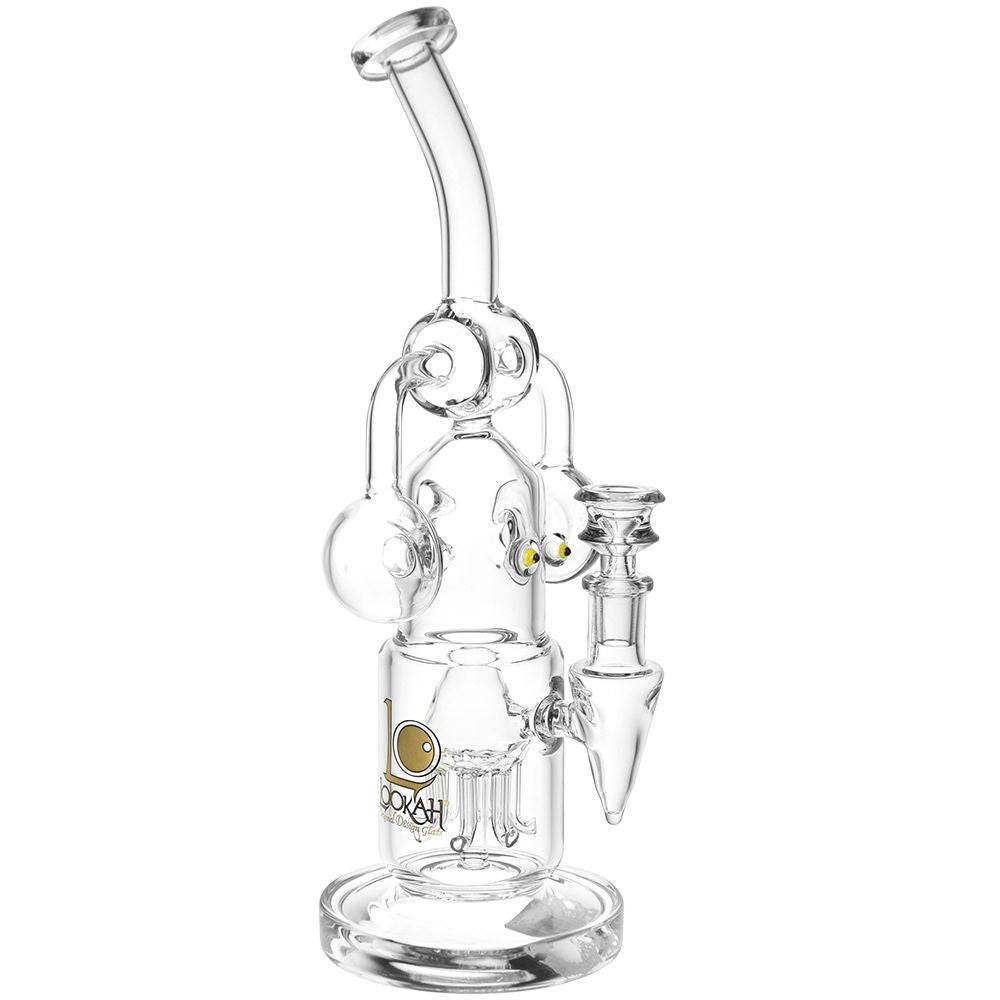 Lookah Glass Robot Recycler Water Pipe | 12.5" - Discreet Smoker