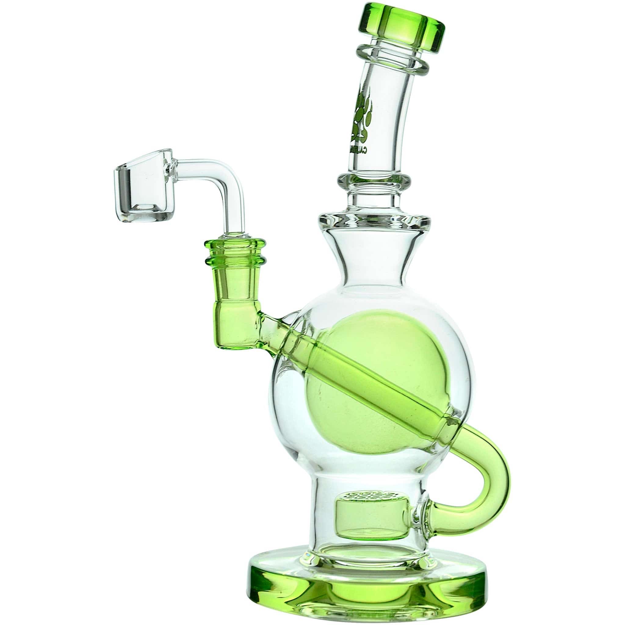 CaliBear Colored Ball Seed Of Life Recycler Rig - Discreet Smoker