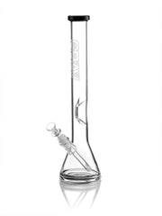 GRAV® Large, Black Accent Beaker Base Water Pipe - Discreet Smoker