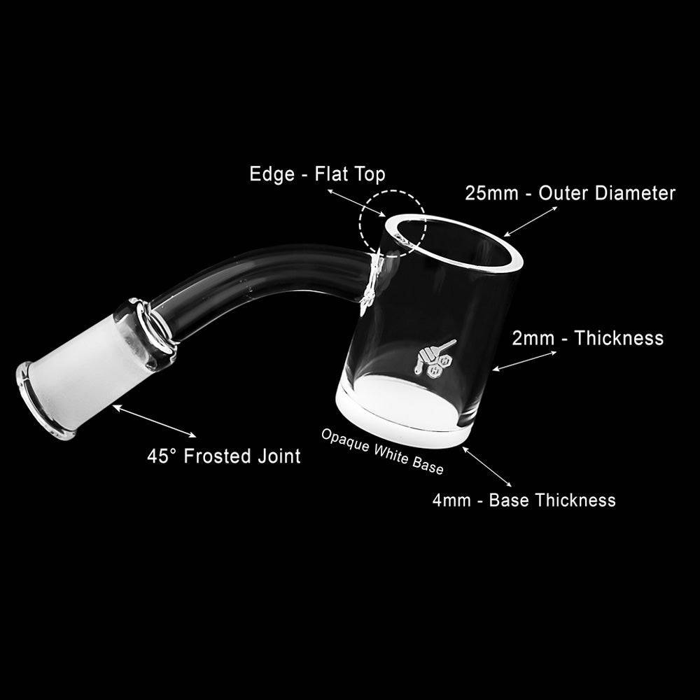 HONEY & MILK QUARTZ BANGER - 45° DEGREE | YL - Discreet Smoker