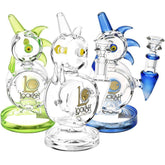 Lookah Glass Rooster Water Pipe | 7.5" | 14mm F - Discreet Smoker
