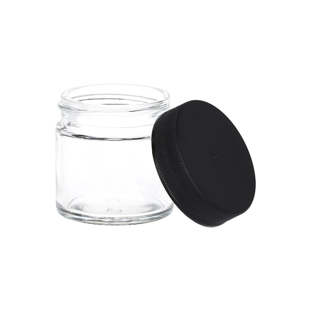 Clear Screw-Top Jar - 1.7" x 1.7"/ X-Small - Discreet Smoker