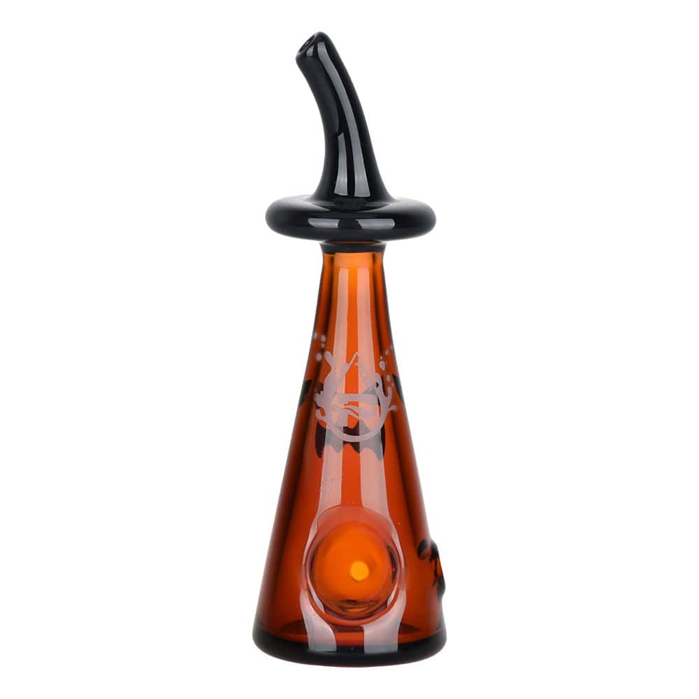Pulsar Bewitched Halloween Glass Hand Pipe - 4.75" - Discreet Smoker